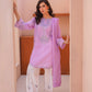3 Piece Embroidered Lawn Suit- Thread Work