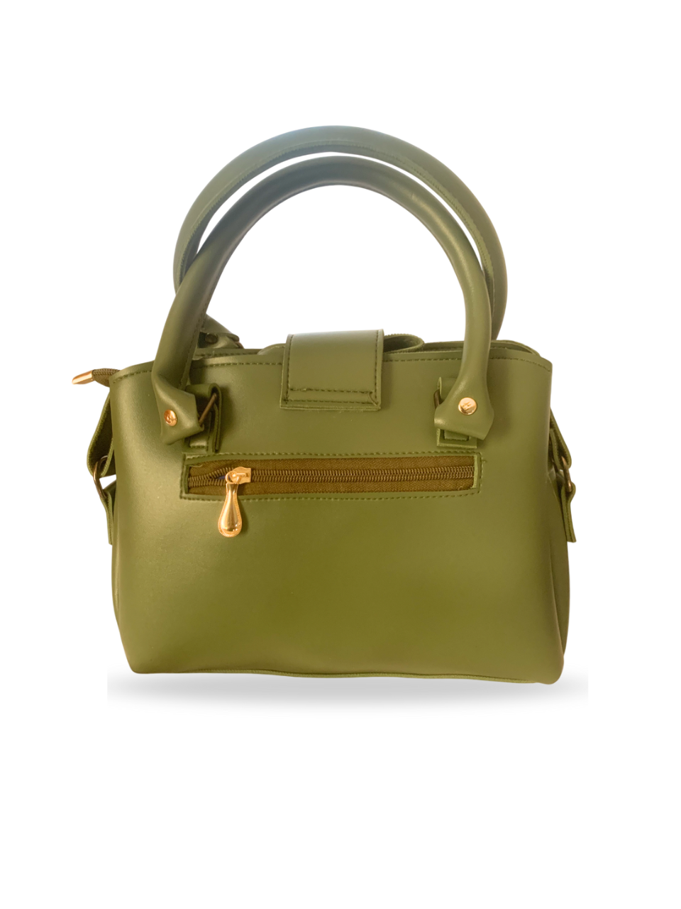 Luxe Olive Green Croc-Embossed Handbag