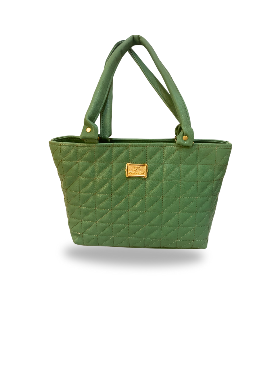 Green Quilted Tote Bag - Stylish & Functional