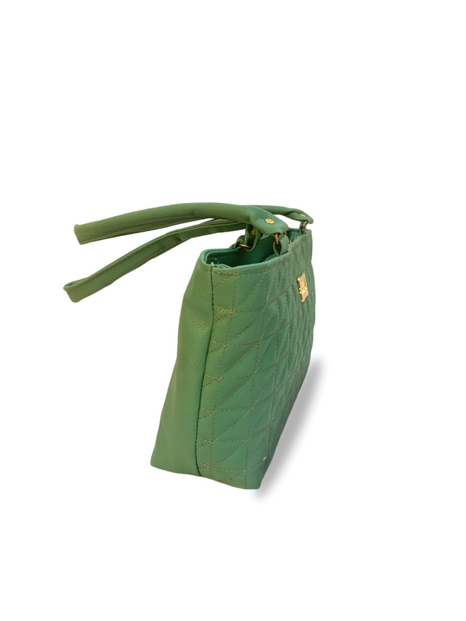 Green Quilted Tote Bag - Stylish & Functional