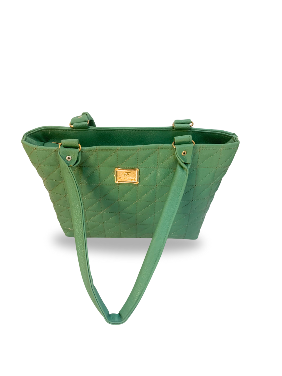 Green Quilted Tote Bag - Stylish & Functional