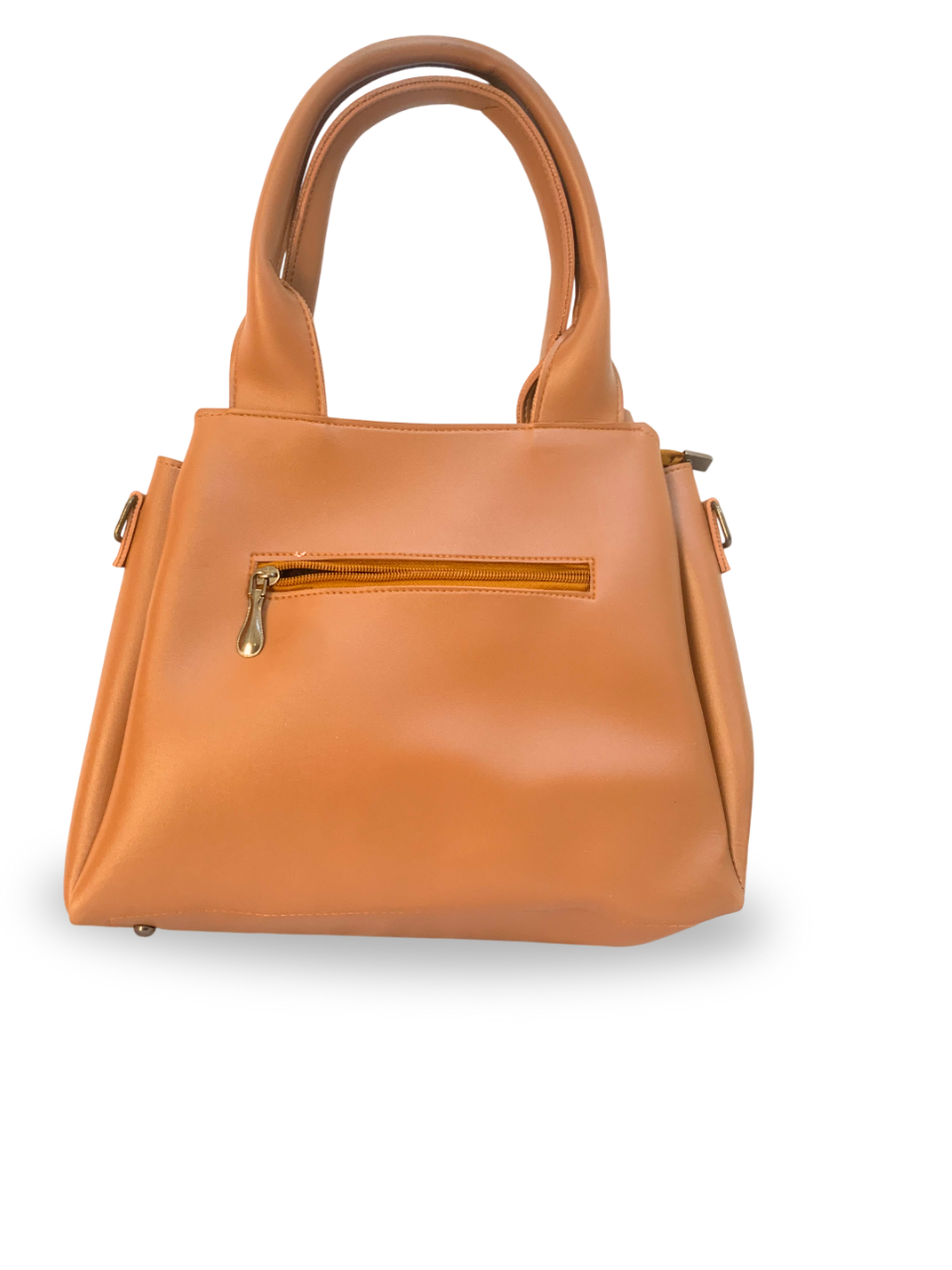 Stylish Tan Handbag with Tassel Accent