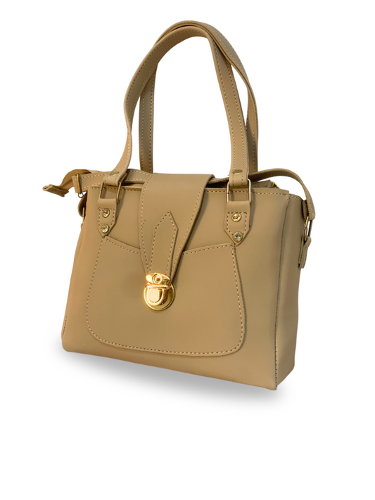 Beige Mini Satchel