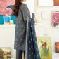 Anaya | Charcoal Grey 3-Piece Printed Lawn Suit with Lawn Dupatta - sitarastyle.com