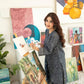 Anaya | Charcoal Grey 3pc Printed Lawn Suit with Lawn Dupatta - sitarastyle.com