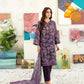 Anaya | Deep Purple Printed Lawn 3-Piece Suit with Embroidery - sitarastyle.com