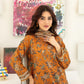 Anaya | Earthy Brown Embroidered 3-Piece Printed Lawn Suit - sitarastyle.com