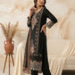 Black Chikankari Embroidered 3 - Piece Suit with Printed Chiffon Dupatta - sitarastyle.com