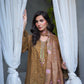 Brown Chikankari Embroidered 3-Piece Lawn Suit with Silk Chiffon Dupatta - sitarastyle.com