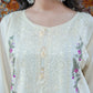 Cool Grey Embroidered 3-Piece Lawn Suit with Printed Silk Chiffon Dupatta - sitarastyle.com