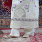 Cool Grey Embroidered 3-Piece Lawn Suit with Printed Silk Chiffon Dupatta - sitarastyle.com