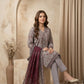 Dove Grey 3 - Piece Printed Lawn Suit with Lawn Dupatta - sitarastyle.com