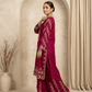 Kiran | Red 2pc Embroidered Lawn Suit with Flapper | Thread Work Kurta - sitarastyle.com