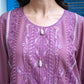 Light Purple Chikankari Embroidered 3-Piece Suit – Silk Chiffon Dupatta - sitarastyle.com