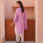 Lilac Pink Thread Work Embroidered 3-Piece Lawn Suit – Gol Ghera Hem - sitarastyle.com