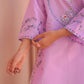 Lilac Pink Thread Work Embroidered 3-Piece Lawn Suit – Gol Ghera Hem - sitarastyle.com