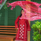 Maroon chikankari Lawn Suit with Silk Chiffon Dupatta - sitarastyle.com