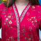 Maroon Printed Lawn Flapper Suit with Monar Dupatta - sitarastyle.com