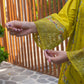 Olive Lime Embroidered Lawn Suit – 3 Piece - sitarastyle.com
