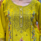 Olive Lime Embroidered Lawn Suit – 3 Piece - sitarastyle.com