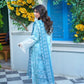 Printed Lawn 3-Piece Suit with Silk Chiffon Dupatta & Flapper Trouser - sitarastyle.com