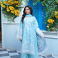 Printed Lawn 3-Piece Suit with Silk Chiffon Dupatta & Flapper Trouser - sitarastyle.com