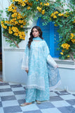 Printed Lawn 3-Piece Suit with Silk Chiffon Dupatta & Flapper Trouser - sitarastyle.com