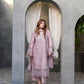 3-piece chikankari lawn suit with silk chiffon dupatta, 46in kurta - Sitara Style