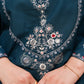 3 Piece Gol Ghera Lawn Suit with Thread Work Embroidery