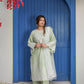 Sage Green Embroidered 3-Piece Lawn Suit with Daman Patch Work - sitarastyle.com