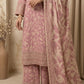 Tea Pink Embroidered 3 - Piece Printed Lawn Suit - sitarastyle.com