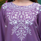 Violet Embroidered 3-Piece Lawn Suit with Daman Patch Work - sitarastyle.com