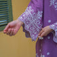 Violet Embroidered 3-Piece Lawn Suit with Daman Patch Work - sitarastyle.com